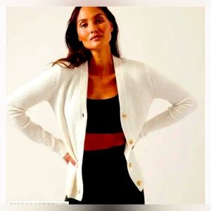 Athleta Layover Cardigan // Magnolia White